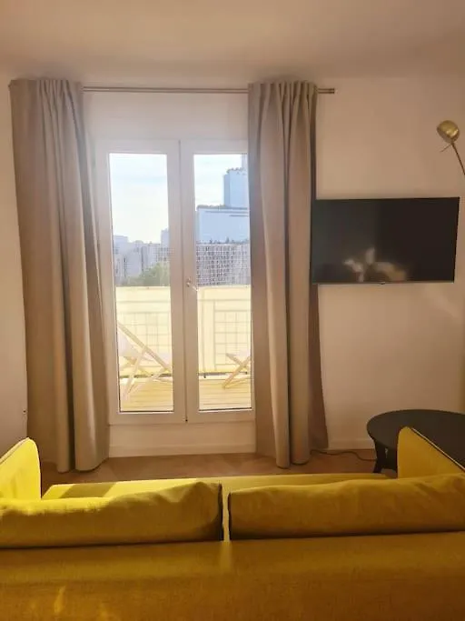 Paris Balcony Top Floor Room Apartment