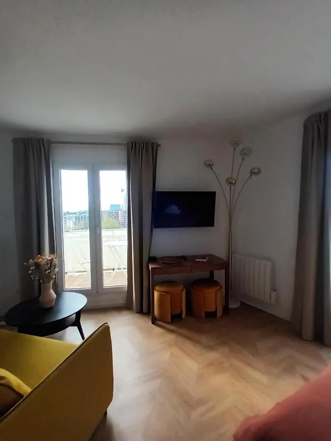 Paris Balcony Top Floor Room Apartment